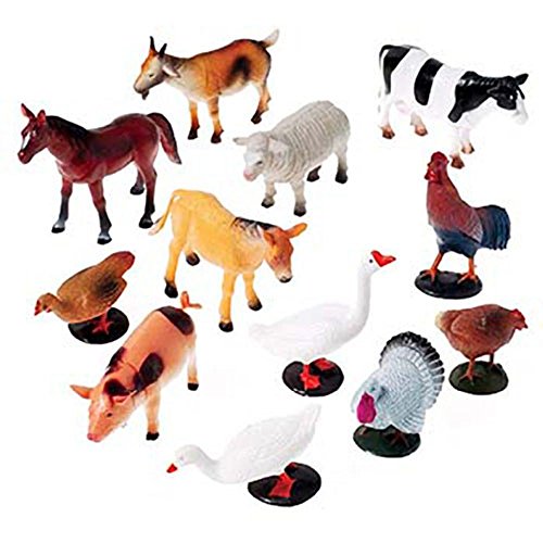 ''US Toy Company 2386 Farm ANIMALs, 12 piece''
