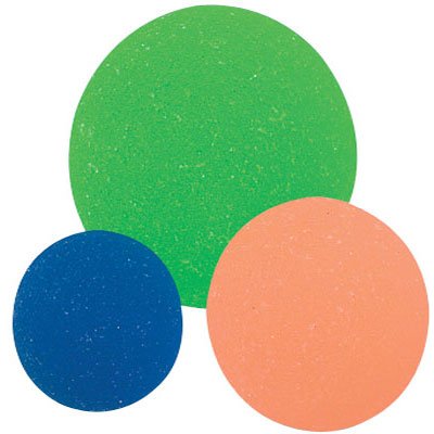 12 - Colorful Rubber Bouncing ICY Neon Balls - Lots of Fun! Makes Great Replacement Balls for the Cr