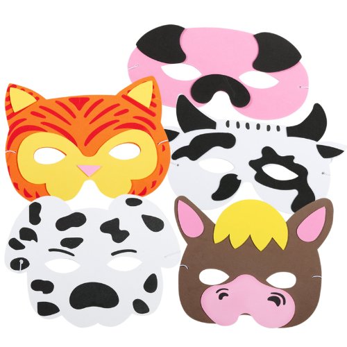 Farm ANIMAL Face Masks - 12 pc