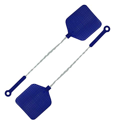 ''Fly Swatter With Wire Handles 2 Pack, ASSORTED Colors''