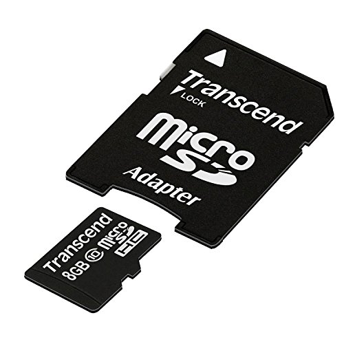 Transcend 8 GB Class 10 microSDHC Flash Memory Card TS8GUSDHC10