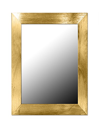 ''Home Basics DM01888 12 x 16 Wall MIRROR, Gold''