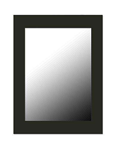 ''Home Basics DM47051 12 x 16 Wall MIRROR, Black''