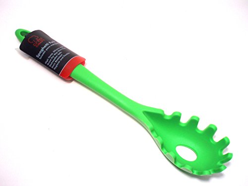 Chef CRAFT Silicone Spaghetti Pasta Fork Dishwasher Safe Stain Resistant (Green)
