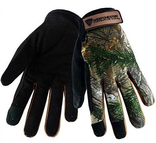 ''West Chester RE86150 High Dexterity Synthetic LEATHER Palm Utility Work GLOVES: Realtree Xtra Camo,