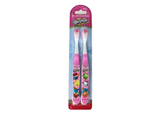 Brush Buddies 2 Piece Shopkins Toothbrush