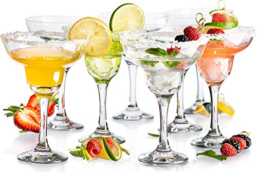 ''KooK Margarita Clear Durable Glass, 10 Ounce, 8 PIECE Set''