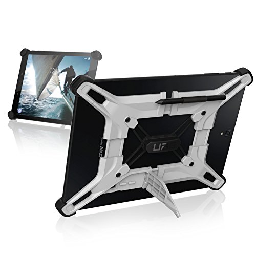''UAG Rugged Exoskeleton Universal Android Tablet Case [WHITE] with Stand and PEN Holder for 9 & 10-i