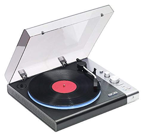 ''Wireless Streaming Turntable - BELT Driven, Stereo, Bluetooth Turntable with 10 LED Light Modes and
