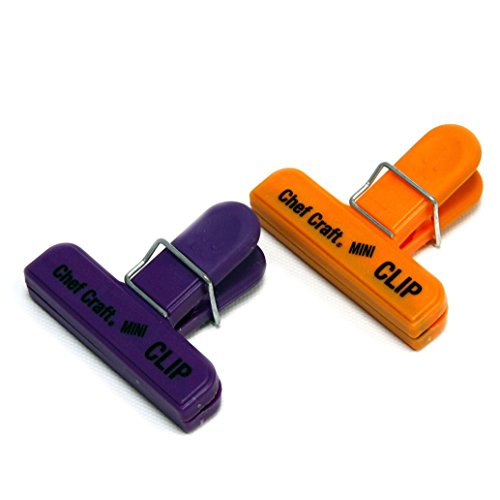 ''Chef Craft Mini BAG Clip, Purple/Orange''