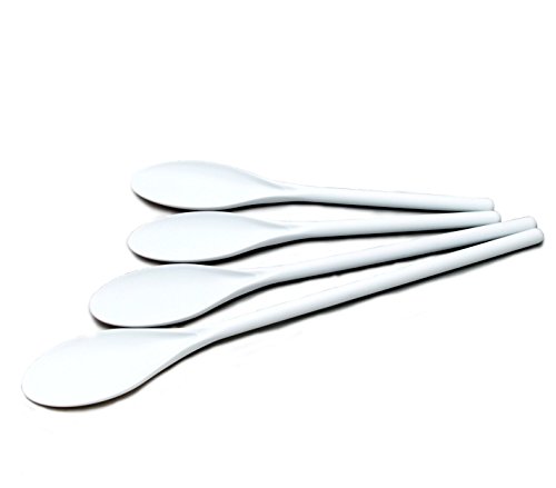 ''Chef CRAFT 20769 Spoon Set, Poly, 10-13-1/2 in L, White''