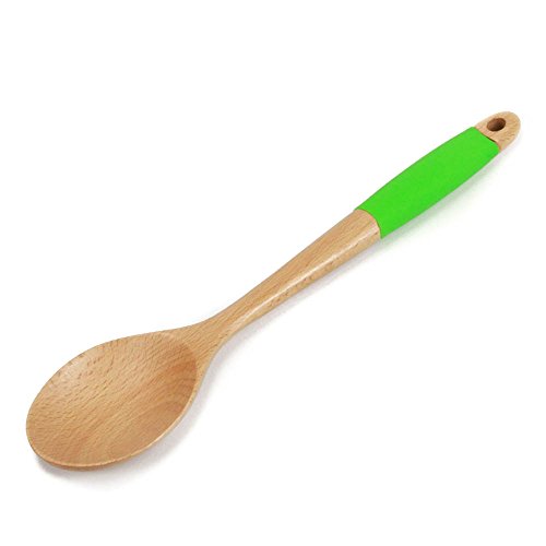 ''Chef CRAFT 21996 Silicone Wooden Spoon, Green''