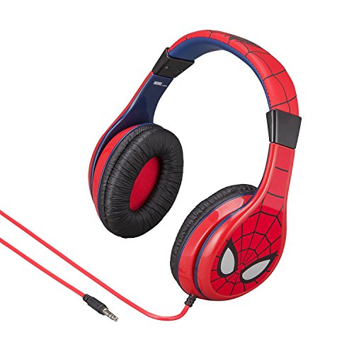 Spiderman HEADPHONES for Kids with Built in Volume Limiting Feature for Kid Friendly Safe Listening