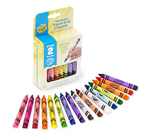 ''Crayola My First, Washable Tripod Crayons for Toddlers, 16ct''