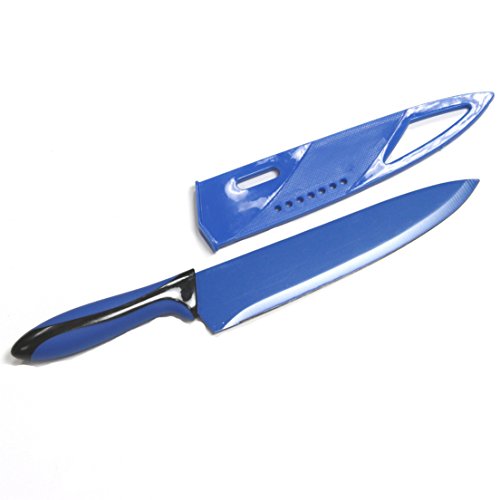 ''Chef Craft KNIFE with Sheath, 8, Blue/Black''