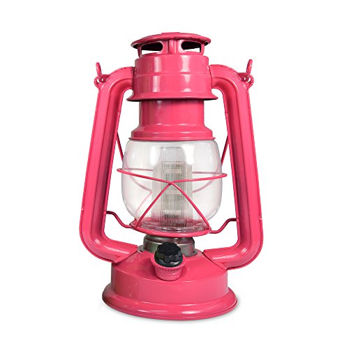 ''Northpoint VINTAGE Style Pink Flamingo Hurricane Lantern with 12 LED's and 150 Lumen Light Output a
