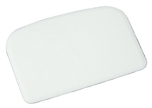 ''Chef CRAFT 20808 Flexible Dough Scraper, Plastic 6 in L x 4 in W White''