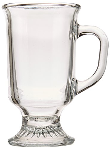 ''Anchor Hocking Irish Coffee GLASS Coffee Mugs, 8 oz (Set of 12)''