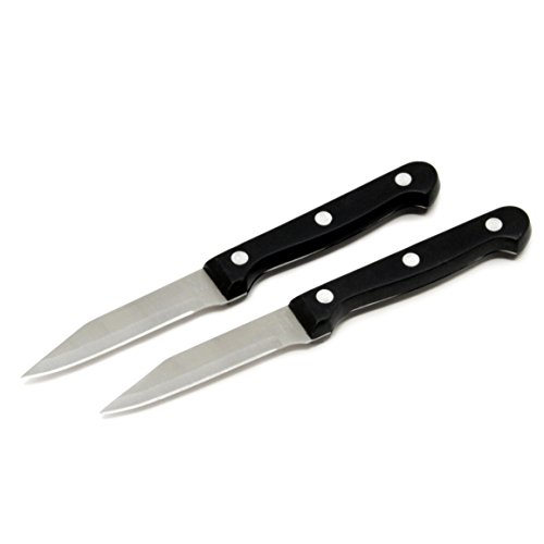 ''Chef Craft 21131 Paring KNIFE Set, 7 in ABS Handle 3.5 in Blade Black''