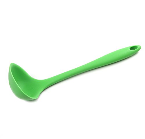 ''Chef CRAFT 13360 Premium Silicone Ladle, 11.25, Green''