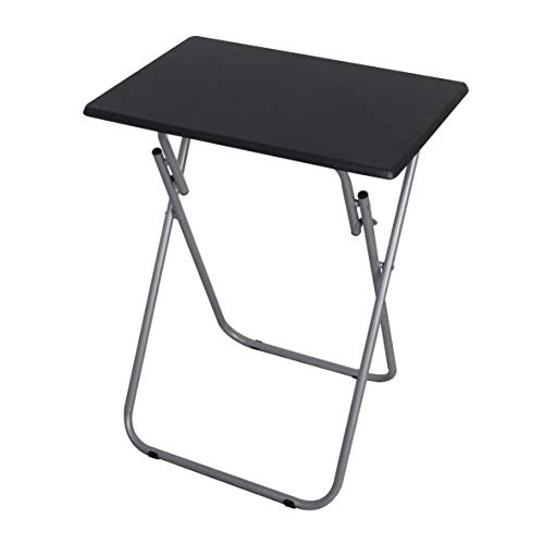 Home Basics Multi-Purpose Sturdy Durable Decorative Bedside LAPTOP Snack Cocktails TV Folding Table 