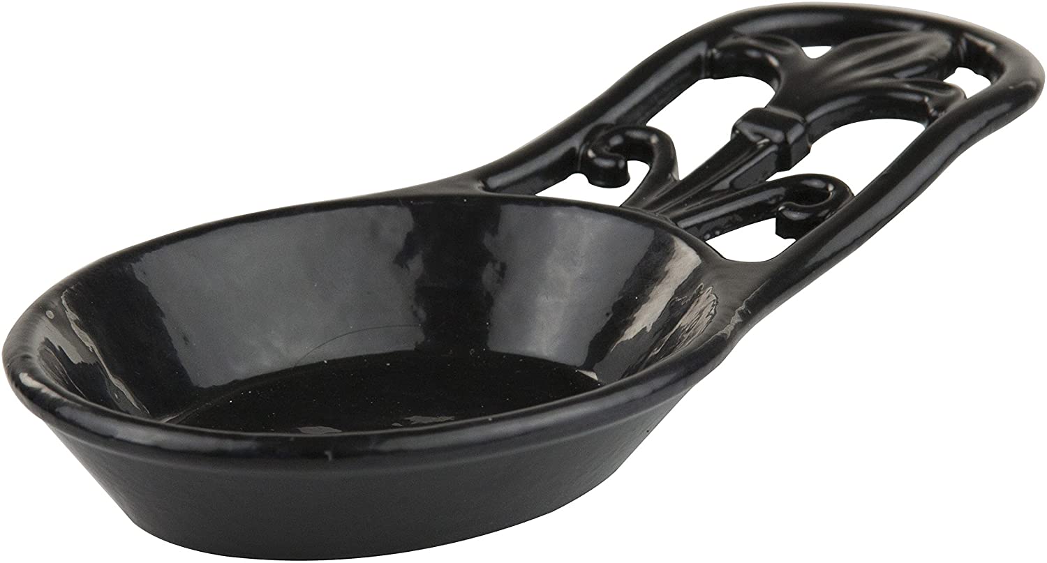 Home Basics SR44396 CAST IRON Fleur De Lis Spoon