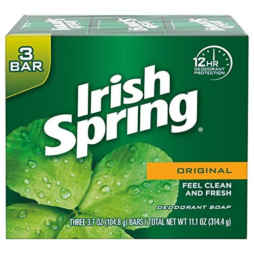 ''Irish Spring Deodorant Bar SOAP, Original, 3 Bar''