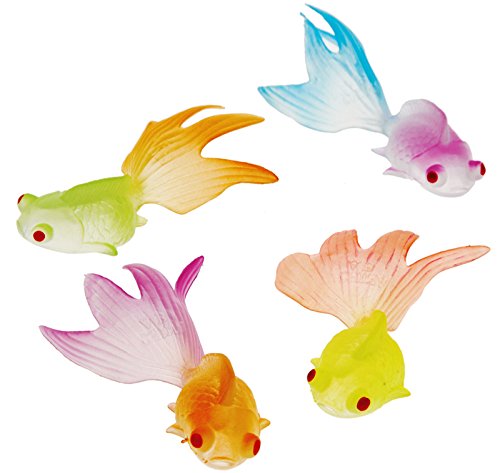 US TOY Glow in The Dark Goldfish Party Accessory (12 Count)