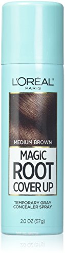 ''L'Oreal Paris HAIR Color Root Cover Up Temporary Gray Concealer Spray, Light to Medium Brown, 2 Oun