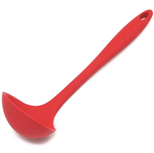 ''Chef CRAFT 13060 Premium Silicone Ladle, 11.25, Red''