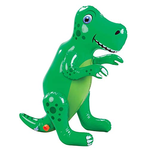 ''Etna Inflatable Dinosaur Sprinkler, Fun Outdoor T-Rex Water TOY and Lawn Accent''